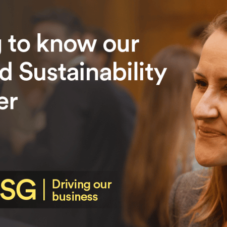 Getting to know our ESG and Sustainability Manager