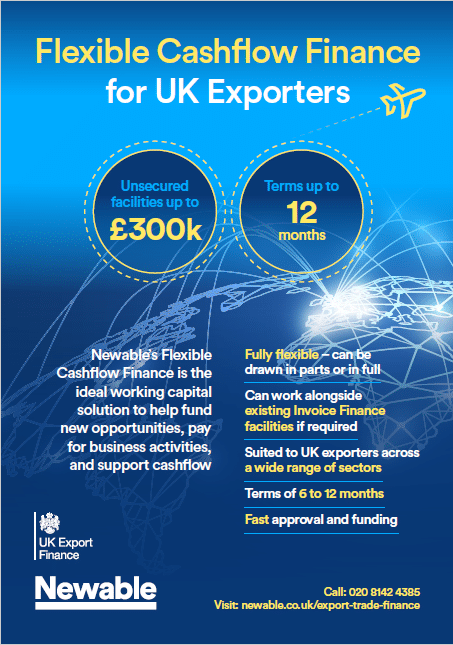 Flexible Cashflow Finance for UK Exporters